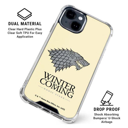 Game of Thrones: House Stark Sigil iPhone 14 Clear Case